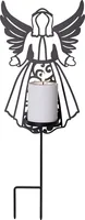 Star Trading LED Memorial Kerze Flamme Deco Indoor/Outdoor, 48 cm - Betriebsart: Batteriebetrieb - Aussenanwendung: Ja - Höhe: 48 cm - Timerfunktion: Nein - Set: Keine Angaben - Leuchtenfarbe: Schwarz
