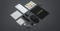 HATOR Quasar 3S Ultima 8K Wireless (HTM660) Black mouse Right-hand RF Wireless + Bluetooth + USB Type-C 30000 DPI