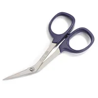 Prym Stickschere Professional 10 cm, gebogen - Verpackungseinheit: 1 Stück - Detailfarbe: Silber - Violett - Produkttyp: Stickschere