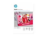 HP Matte Photo Paper-25 sht/10 x 15 cm White Matt