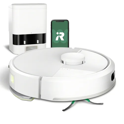 iRobot Saug- und Wischroboter Roomba 105 Combo + AutoEmpty Dock - Ladezeit: 180 min - Fernbedienung: Smartphone (WLAN) - Detailfarbe: Weiss - Filtertyp: Partikelfilter - Max. Laufzeit: 120 min - Nasswischfunktion: Ja