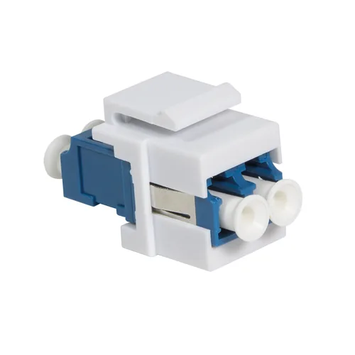 Logilink Keystone Modular Verbinder LC-Duplex Single blweiß
