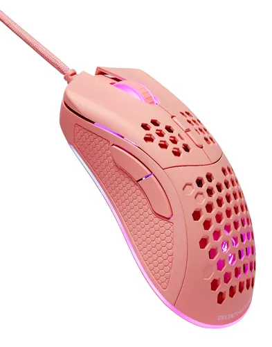 Deltaco Gaming GAM-108-P mouse Right-hand USB Type-A Optical 6400 DPI