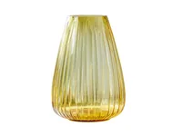 Bitz Vase Kusintha 22 cm, Amber - Assortiert: Nein - Höhe: 22 cm - Detailfarbe: Bernstein - Detailmaterial: Glas - Grundmaterial: Glas