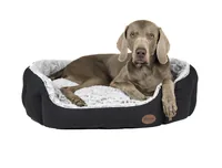 Nobby Comfort Bett Cacho Dunkelgrau, 86 x 70 x 24 cm - Breite: 86 cm - Länge: 70 cm - Detailfarbe: Dunkelgrau - Tierart: Hund - Produkttyp: Bett