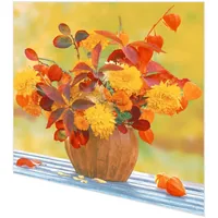 Paper + Design Servietten Herbstbouquet 33 cm x 33 cm, 20 Stück - Material: Papier - Grösse: 33 cm x 33 cm - Eigenschaften: Keine Eigenschaft - Anzahl Lagen: 3 - Motiv: Blume - Produkttyp: Papierservietten