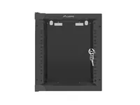 LANBERG 10"" 6U 280x310 Wandgehäuse Glastür FlatPack sw