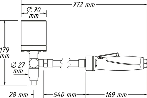Pneumatischer Injektor Schlagauszieher 9098/24 (24-teilig, inkl. Luftanschlussnippel)
