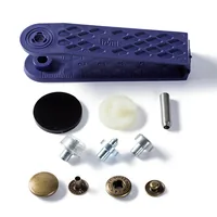 Prym Druckknöpfe Anorak 15 mm, 10 Stück - Detailfarbe: Messing