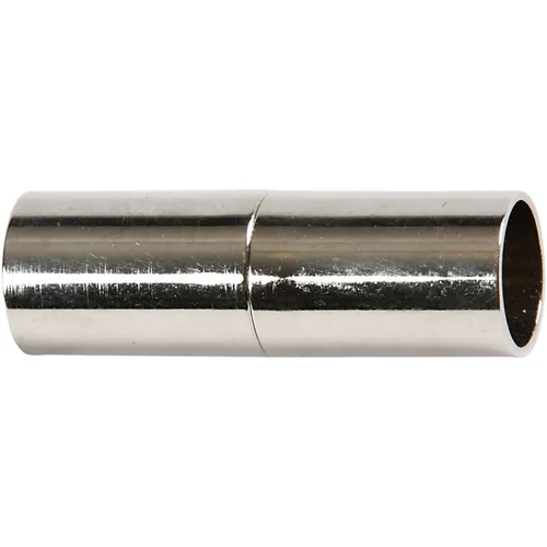 Creativ Company Verschluss Magnet, Lochgrösse: 5 mm, versilbert, 2 Stk. - Detailfarbe: Silber - Material: Kupfer - Verpackungseinheit: 2 Stück - Verschlussart Schmuck: Magnetverschluss