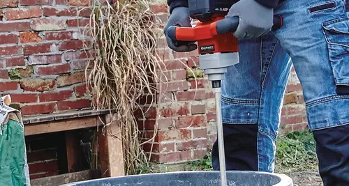Einhell Rührer-Set M14 - Produktkategorie: Rührwerk - Betriebsart: Keine - Werkzeugaufnahme: Keine Angabe - Set: Ja - Akkusystem: Manuell (kein Akku)