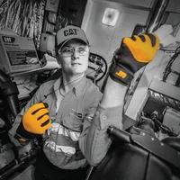CAT Arbeitshandschuh synthetisch, XL, Schwarz/Gelb - Zielgruppe: Unisex - Grösse: XL - Produkttyp: Arbeitshandschuhe - Grössensystem: EU - Grössentyp: Normalgrösse