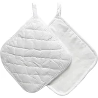 Creativ Company Topflappen 20 x 20 cm 4 Stück - Material: Baumwolle - Detailfarbe: Weiss - Textil-Art: Topflappen