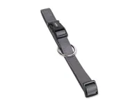 Nobby Halsband Classic L, Mausgrau - Halsumfang: 40 - 55 cm - Material: Nylon - Detailfarbe: Dunkelgrau - Eigenschaften: Stufenlos verstellbar - Tierart: Hund