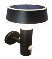 Schönenberger Wandleuchte Solar Mintaka, Schwarz - Dimmbar: nicht dimmbar - Lichtfarbe: Warmweiss - Farbtemperatur Kelvin: 3000 K - Zusätzliche Ausstattung: Dämmerungssensor - Leuchtenfarbe: Schwarz - Lichtausbeute: 0 lm/W