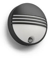 Philips myGarden Wandleuchte Yarrow, 600 lm, Schwarz + Sensor - Dimmbar: nicht dimmbar - Lichtfarbe: Warmweiss - Lichtausbeute: 100 lm/W - Gesamtleistung: 6 W - Zusätzliche Ausstattung: Bewegungssensor - Farbtemperatur Kelvin: 2700 K
