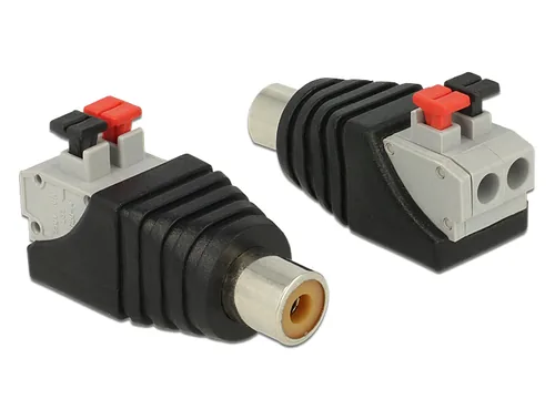 Delock Audio-Adapter Cinch - Spezial - Kabeltyp: Adapter - Audioanschluss Seite A: Cinch - Audioanschluss Seite B: Spezial - Audiokanäle: 1