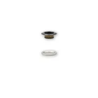 Prym Ösen mit Scheiben, 8 mm Schwarz, Silber - Verpackungseinheit: 32 Stück - Detailfarbe: Silber - Schwarz - Produkttyp: Ösen