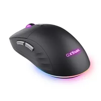 Trust Gaming-Maus GXT 926 Redex II - Bedienungsseite: Rechtshänder - Maus Features: Beleuchtung - Programmierbare Tasten - Seitliche Zusatztasten - Detailfarbe: Schwarz - Gewicht: 99 g - Schnittstelle: USB-C - Maximale Empfindlichkeit: 10000 dpi