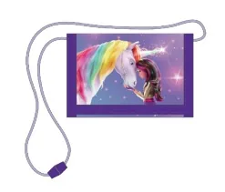 Undercover Portemonnaie Unicorn Academy 13 cm x 8 cm - Münzfach: Ja - RFID-Schutz: Nein - Farbe: Lila - Mehrfarbig - Material: Polyester - Verschluss: Klettverschluss