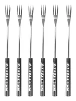 Trendform Fondue-Gabeln Swiss Tradition 6er-Set - Anzahl Personen: 6 - Material: Edelstahl - Griffmaterial: Edelstahl - Detailfarbe: Schwarz - Silber - Fondue Variante: Käsefondue