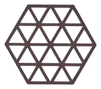 Zone Denmark Topfuntersetzer Triangle Dunkelbraun - Anwendungsbereich: Topf  - Material: Silikon - Detailfarbe: Dunkelbraun - Set: Nein - Zusammenklappbar: Nein