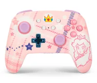 PowerA Enhanced Wireless Controller for Nintendo Switch - Princess Peach Plaid