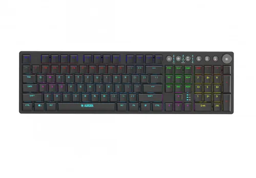 iBox AURORA K-6 keyboard Universal RF Wireless + Bluetooth QWERTY English Black