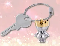 TROIKA Little King Key ring Gold, Grey