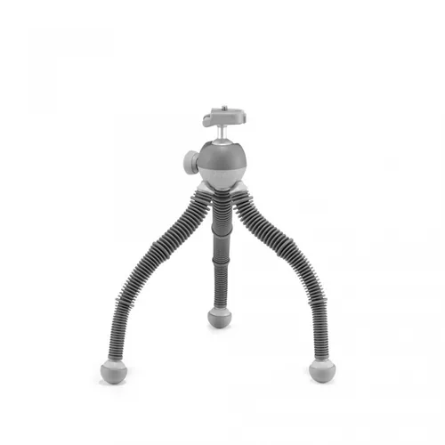 Joby Tischstativ PodZilla Large - Höhenverstellbar: Nein - Detailfarbe: Grau - Material: Aluminium - Gummi - Plastik - Stativ-Bauart: Tischstativ - Stativgewinde: 1/4'' - Stativ-Ausstattung: Kugelkopf - Schnellwechselplatte - Stativgewinde