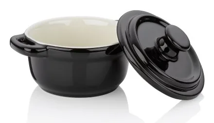 Kela Auflaufform Malin ? 10 cm, Rund, Schwarz - Materialtyp: Keramik - Material: Keramik - Detailfarbe: Schwarz - Set: Nein - Verpackungseinheit: 1 Stück - Form: Rund