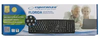 Esperanza EK129 keyboard USB QWERTY UK English Black