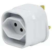 STEFFEN Reiseadapter CH – UK, Weiss - Anzahl Pole: 3-polig (geerdet) - USB Ladeanschluss: 0 - Adapter Dose: Schweiz - Adapter Stecker: England