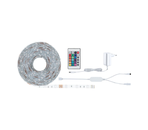 Paulmann SimpLED LED Strip RGB Komplettset - Lampensockel: LED fest verbaut - Aussenanwendung: Nein - Inklusive Netzteil: Ja - Dimmbar: dimmbar - Set: Ja - Länge: 5 m