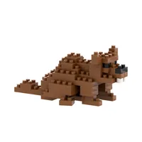 BRIXIES Bausteinmodell Biber aus 68 Bausteinen - Anzahl Teile: 68 Teile - Altersempfehlung ab: 8 Jahren - Kategorie: Figuren/Tiere - Material: Kunststoff