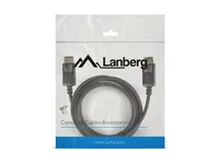 LANBERG Displayport MM 19 PIN V1.2 Kabel 1,8m 4K schwarz