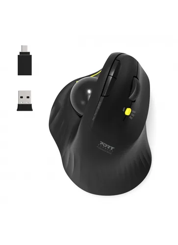 Port MOUSE ERGONOMIC RECHARGEABLE BLUETOOTH TRACK BALLED