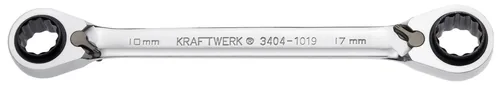 Kraftwerk Doppelringratschenschlüssel 4-in-1 - Anzahl Teile: 1 Teile - Produkttyp Handwerkzeug: Doppelringschlüssel - Schlüsselweite: 10-17 mm
