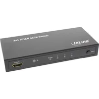 InLine HDMI Switch / Umschalter - 3 Eingänge auf 1 Ausgang - 4K2K - 3D - HD Audio