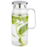 APS Krug 1.5 l - Produkttyp: Krug - Material: Edelstahl - Glas - Detailfarbe: Silber - Transparent - Fassungsvermögen: 1.5 l