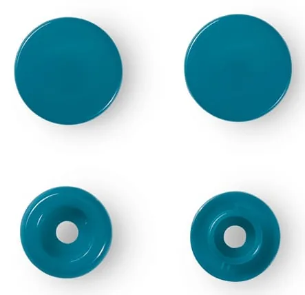 Prym Druckknöpfe Color Snaps Grau, Ø 12,4 mm, 30 Stück - Detailfarbe: Grau