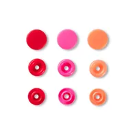 Prym Druckknöpfe Color Snaps Love Rot, Ø 12,4 mm, 30 Stück - Detailfarbe: Rot