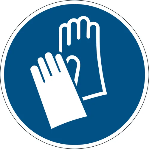 DURABLE Gebotsaufkleber 'Handschutz benutzen'