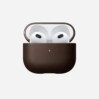 Nomad Airpods V3 Case Rustic Brown Leather
