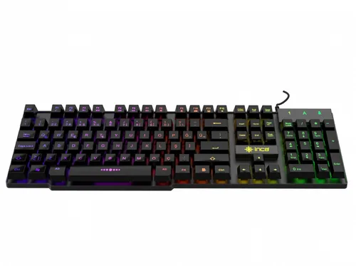 INCA Gaming Tastatur RGBMechanischUSB 1.50m schwarz retail