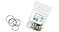 WEDO Schlüsselring 25-30 mm 15 Stück - Motiv: Ohne Motiv - Detailfarbe: Silber