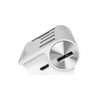 Logilink USB 3.0 HUB 3-Port, mit Kartenleser, ALU, silber