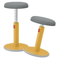 Leitz Ergo Cosy Active Sitz und Stehhocker Gelb - Material: Wolle - Belastbarkeit: 110 kg - Sitzhöhe: 79 cm