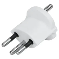 STEFFEN Fixadapter Deutschland CEE7/7 auf Schweiz T12 3-polig, Weiss - Detailfarbe: Weiss - Stromanschluss Seite A: T12 - Schalter: Nein - Stromanschluss Seite B: Schuko - Typ: Fixadapter