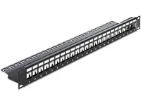 DELOCK Patchpanel 1HE 24 Keystone Ports 19,2 x 14,9mm
